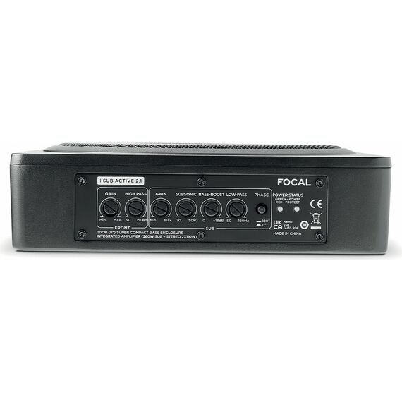 Активный сабвуфер Focal ISUB ACTIVE 2.1 для автомобиля, изображение 5